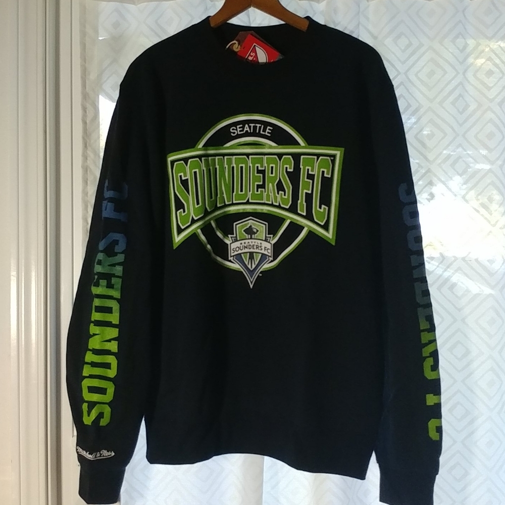 Seattle Sounders Crew Neck Sweatshirt NWT